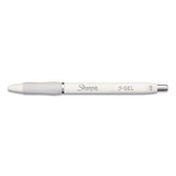 Sharpie® S-Gel™ S-gel Fashion Barrel Gel Pen, Retractable, Medium 0.7 Mm, Black Ink, Pearl White Barrel, Dozen freeshipping - TVN Wholesale
