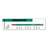 Prismacolor® Turquoise Drawing Pencil, 2 Mm, Hb (#2.5), Black Lead, Turquoise Barrel, Dozen freeshipping - TVN Wholesale