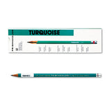Prismacolor® Turquoise Drawing Pencil, 2 Mm, 2h (#4), Black Lead, Turquoise Barrel, Dozen freeshipping - TVN Wholesale