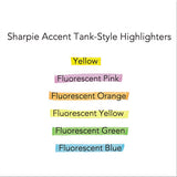 Sharpie® Tank Style Highlighters, Blue Ink, Chisel Tip, Blue Barrel, Dozen freeshipping - TVN Wholesale