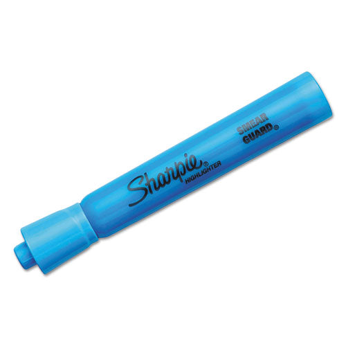 Sharpie® Tank Style Highlighters, Blue Ink, Chisel Tip, Blue Barrel, Dozen freeshipping - TVN Wholesale