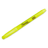 Sharpie® Pocket Style Highlighters, Fluorescent Yellow Ink, Chisel Tip, Yellow Barrel, Dozen freeshipping - TVN Wholesale