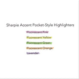 Sharpie® Pocket Style Highlighters, Fluorescent Yellow Ink, Chisel Tip, Yellow Barrel, Dozen freeshipping - TVN Wholesale