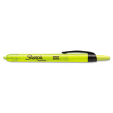 Sharpie® Retractable Highlighters, Fluorescent Yellow Ink, Chisel Tip, Yellow-black Barrel, Dozen freeshipping - TVN Wholesale
