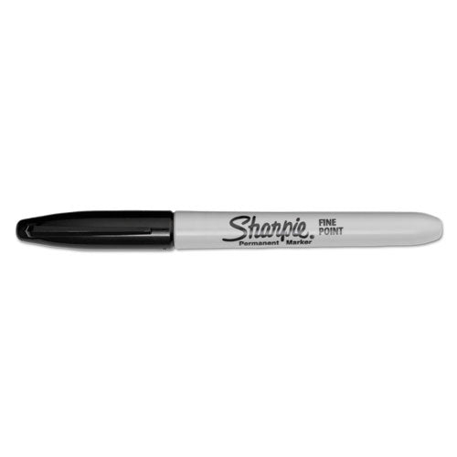 Sharpie® Fine Tip Permanent Marker, Fine Bullet Tip, Black, Dozen freeshipping - TVN Wholesale