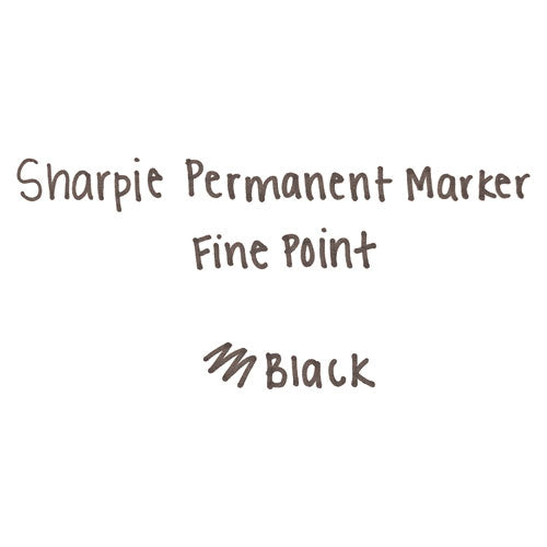 Sharpie® Fine Tip Permanent Marker, Fine Bullet Tip, Black, 5-pack freeshipping - TVN Wholesale