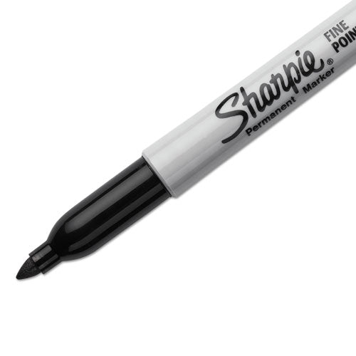 Sharpie® Fine Tip Permanent Marker, Fine Bullet Tip, Black, 5-pack freeshipping - TVN Wholesale