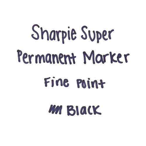 Sharpie® Super Permanent Marker, Fine Bullet Tip, Black, 6-pack freeshipping - TVN Wholesale