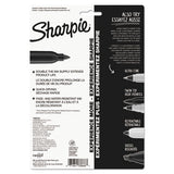 Sharpie® Super Permanent Marker, Fine Bullet Tip, Black, 6-pack freeshipping - TVN Wholesale