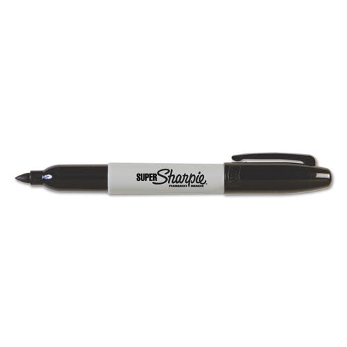 Sharpie® Super Permanent Marker, Fine Bullet Tip, Black, 6-pack freeshipping - TVN Wholesale