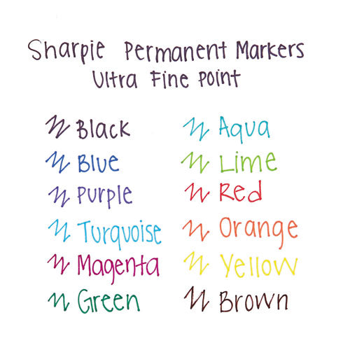 Sharpie® Ultra Fine Tip Permanent Marker, Extra-fine Needle Tip, Red, Dozen freeshipping - TVN Wholesale