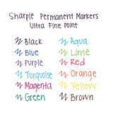 Sharpie® Ultra Fine Tip Permanent Marker, Extra-fine Needle Tip, Red, Dozen freeshipping - TVN Wholesale