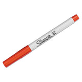 Sharpie® Ultra Fine Tip Permanent Marker, Extra-fine Needle Tip, Red, Dozen freeshipping - TVN Wholesale