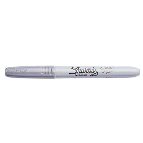 Sharpie® Metallic Fine Point Permanent Markers, Fine Bullet Tip, Metallic Silver, 4-pack freeshipping - TVN Wholesale