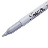 Sharpie® Metallic Fine Point Permanent Markers, Fine Bullet Tip, Metallic Silver, 4-pack freeshipping - TVN Wholesale