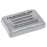 Prismacolor® Design Kneaded Rubber Art Eraser, For Pencil Marks, Rectangular Block, Large, Gray freeshipping - TVN Wholesale