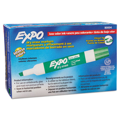 EXPO® Low-odor Dry-erase Marker, Broad Chisel Tip, Green, Dozen freeshipping - TVN Wholesale