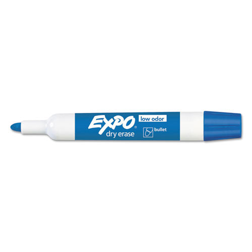 EXPO® Low-odor Dry-erase Marker, Medium Bullet Tip, Blue, Dozen freeshipping - TVN Wholesale