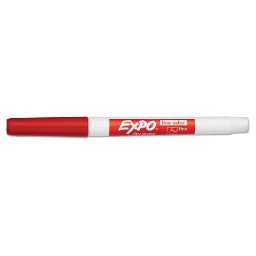 EXPO® Low-odor Dry-erase Marker, Fine Bullet Tip, Red, Dozen freeshipping - TVN Wholesale