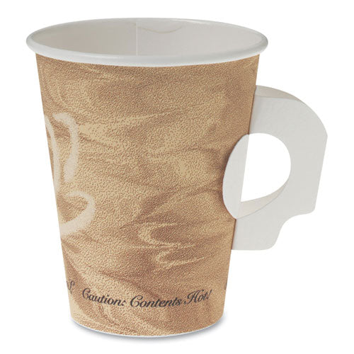 Dart® Mistique Polycoated Hot Paper Cup, 8 Oz, Printed, Brown, 50- Sleeve, 20 Sleeves-carton freeshipping - TVN Wholesale