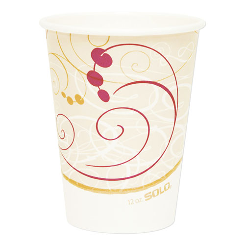Dart® Paper Hot Cups In Symphony Design, 8 Oz, Beige, 50-pack freeshipping - TVN Wholesale