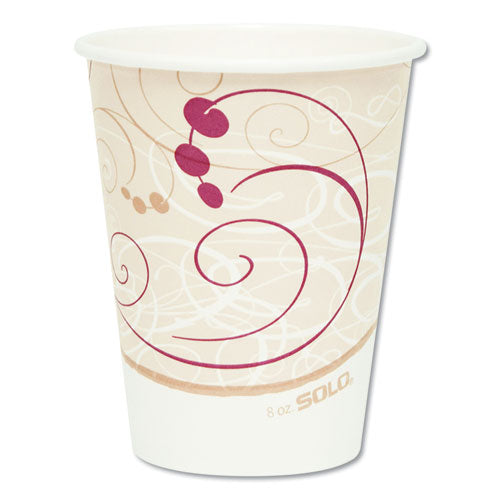 Dart® Paper Hot Cups In Symphony Design, 8 Oz, Beige, 50-pack freeshipping - TVN Wholesale