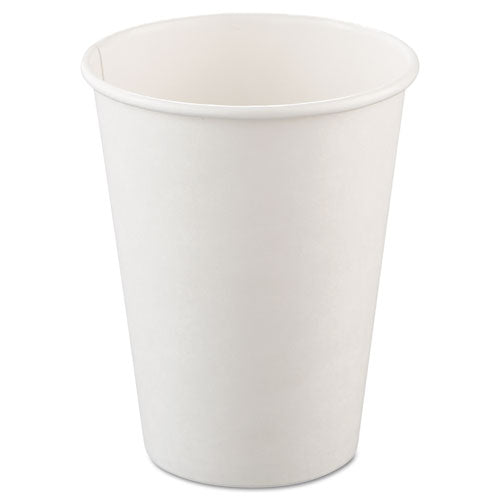 Dart® Single-sided Poly Paper Hot Cups, 12 Oz, White, 50-bag, 20 Bags-carton freeshipping - TVN Wholesale