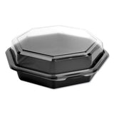 Dart® Octaview Hinged-lid Cold Food Containers, 42 Oz, 9.57 X 9.2 X 3.2, Black-clear, 100-carton freeshipping - TVN Wholesale