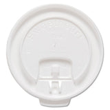 Dart® Lift Back And Lock Tab Cup Lids For Foam Cups, Fits 10 Oz Trophy Cups, White, 100-pack freeshipping - TVN Wholesale