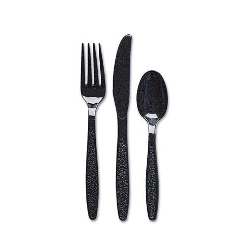 Dart® Guildware Heavyweight Plastic Forks, Black, 1000-carton freeshipping - TVN Wholesale
