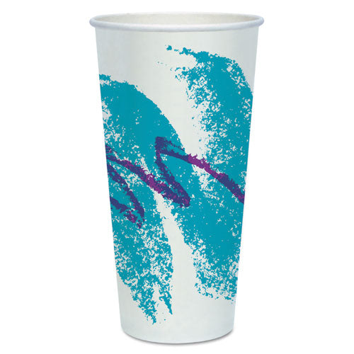 Dart® Double Sided Poly Paper Cold Cups, 44 Oz, Symphony Design, Tan-maroon-white, 40-pack, 12 Packs-carton freeshipping - TVN Wholesale