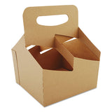 SCT® 4-corner Pop-up Food And Drink Tray, 8.63 X 5.5 X 2.25, Brown, 500-carton freeshipping - TVN Wholesale