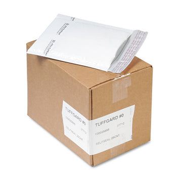 Sealed Air Jiffy Tuffgard Self-seal Cushioned Mailer, #0, Barrier Bubble Lining, Self-adhesive Closure, 6 X 10, White, 25-carton freeshipping - TVN Wholesale