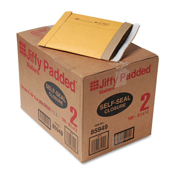 Sealed Air Jiffy Padded Mailer, #2, Paper Lining, Self-adhesive Closure, 8.5 X 12, Natural Kraft, 100-carton freeshipping - TVN Wholesale