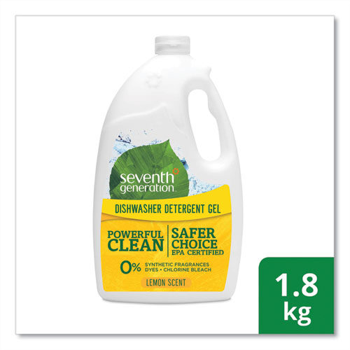 Seventh Generation® Natural Automatic Dishwasher Gel, Lemon, Jumbo 70 Oz Bottle, 6-ct freeshipping - TVN Wholesale