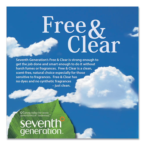 Seventh Generation® Natural Liquid Fabric Softener, Free And Clear-unscented 32 Oz Bottle freeshipping - TVN Wholesale