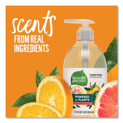 Seventh Generation® Natural Hand Wash, Mandarin Orange And Grapefruit, 12 Oz Pump Bottle, 8-carton freeshipping - TVN Wholesale