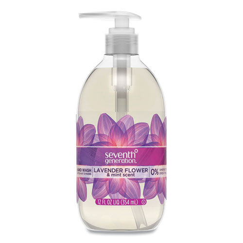 Seventh Generation® Natural Hand Wash, Lavender Flower And Mint, 12 Oz Pump Bottle, 8-carton freeshipping - TVN Wholesale