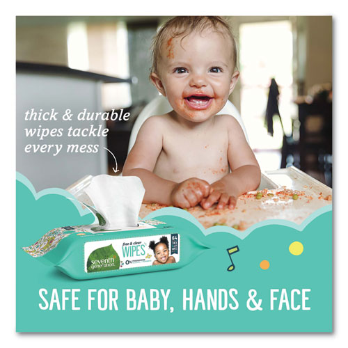 Seventh Generation® Free And Clear Baby Wipes, Refill, Unscented, White, 256-pack, 3 Packs-carton freeshipping - TVN Wholesale