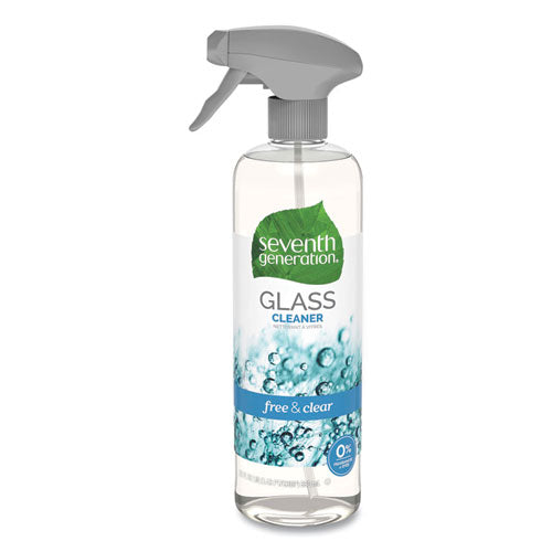 Seventh Generation® Natural Glass And Surface Cleaner, Free And Clear-unscented, 23 Oz Trigger Spray Bottle freeshipping - TVN Wholesale