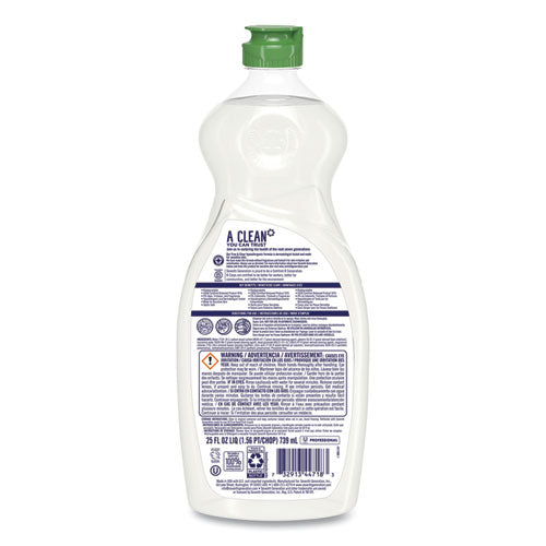 Seventh Generation® Professional Dishwashing Liquid, Free And Clear, 25 Oz Bottle freeshipping - TVN Wholesale