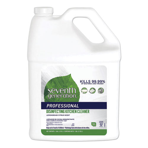 Seventh Generation® Professional Disinfecting Kitchen Cleaner, Lemongrass Citrus, 1 Gal Bottle, 2-carton freeshipping - TVN Wholesale