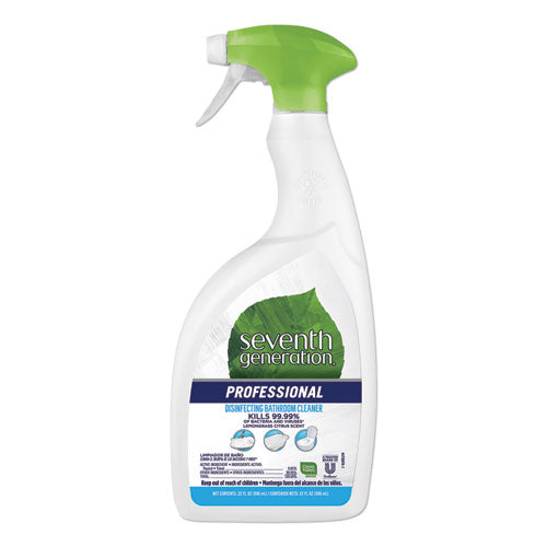 Seventh Generation® Professional Disinfecting Bathroom Cleaner, Lemongrass Citrus, 32 Oz Spray Bottle, 8-carton freeshipping - TVN Wholesale