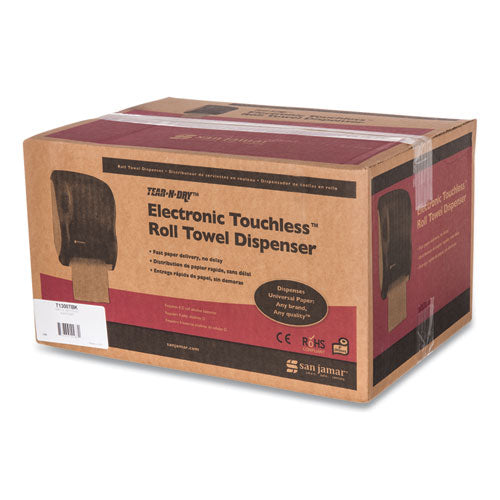 San Jamar® Tear-n-dry Touchless Roll Towel Dispenser, 11.75 X 9 X 15.5, Black Pearl freeshipping - TVN Wholesale