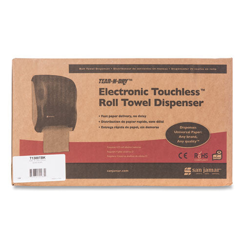 San Jamar® Tear-n-dry Touchless Roll Towel Dispenser, 11.75 X 9 X 15.5, Black Pearl freeshipping - TVN Wholesale