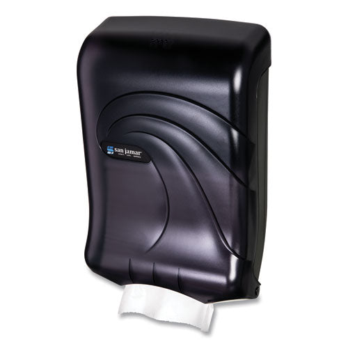San Jamar® Ultrafold Multifold-c-fold Towel Dispenser, Oceans, 11.75 X 6.25 X 18, Transparent Black Pearl freeshipping - TVN Wholesale