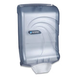 San Jamar® Ultrafold Multifold-c-fold Towel Dispenser, Oceans, 11.75 X 6.25 X 18, Arctic Blue freeshipping - TVN Wholesale