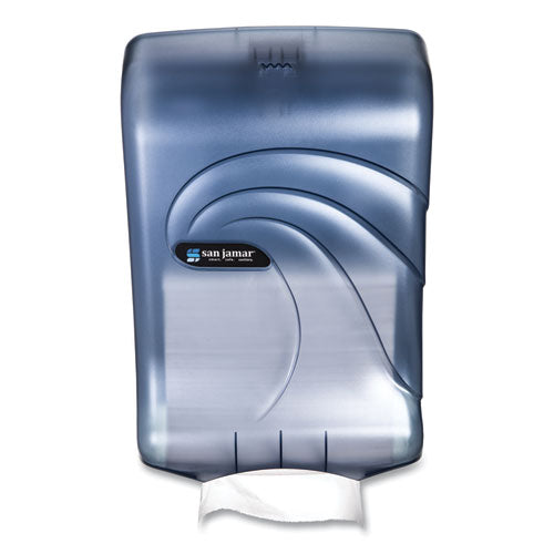 San Jamar® Ultrafold Multifold-c-fold Towel Dispenser, Oceans, 11.75 X 6.25 X 18, Arctic Blue freeshipping - TVN Wholesale