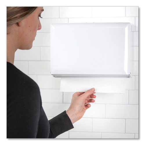 San Jamar® Singlefold Paper Towel Dispenser, 10.75 X 6 X 7.5, White freeshipping - TVN Wholesale