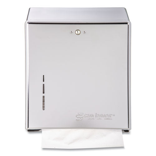 San Jamar® C-fold-multifold Towel Dispenser, 11.38 X 4 X 14.75, Chrome freeshipping - TVN Wholesale
